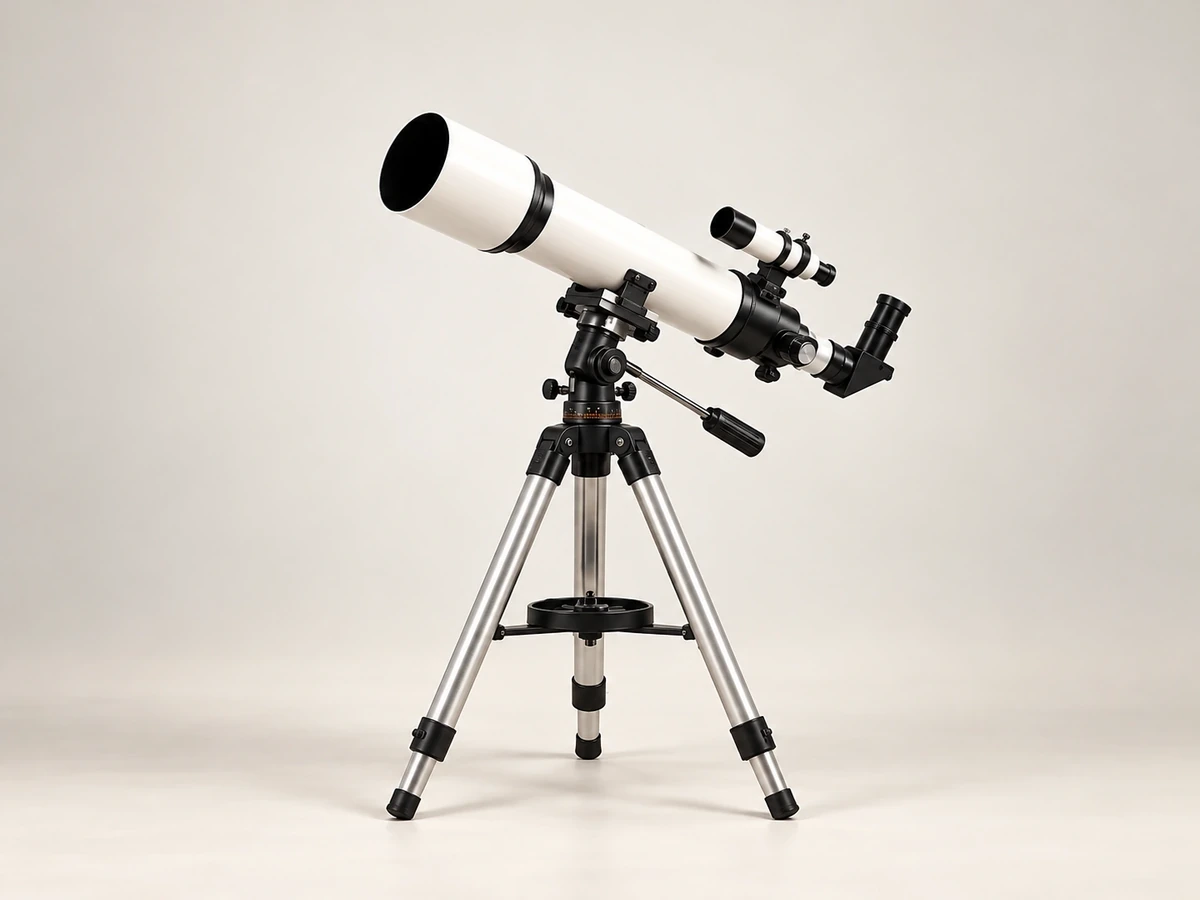 Refractor telescope on tripod